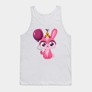 Cartoon Cute Rabbit Art Prints Tank Top